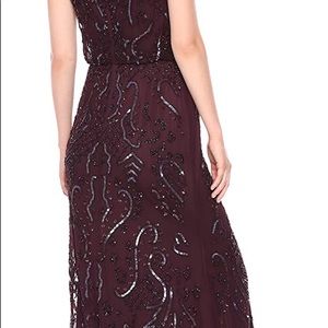 Adrianna Papell Beaded mech gown